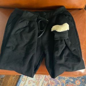 BLACK XL lined joggers